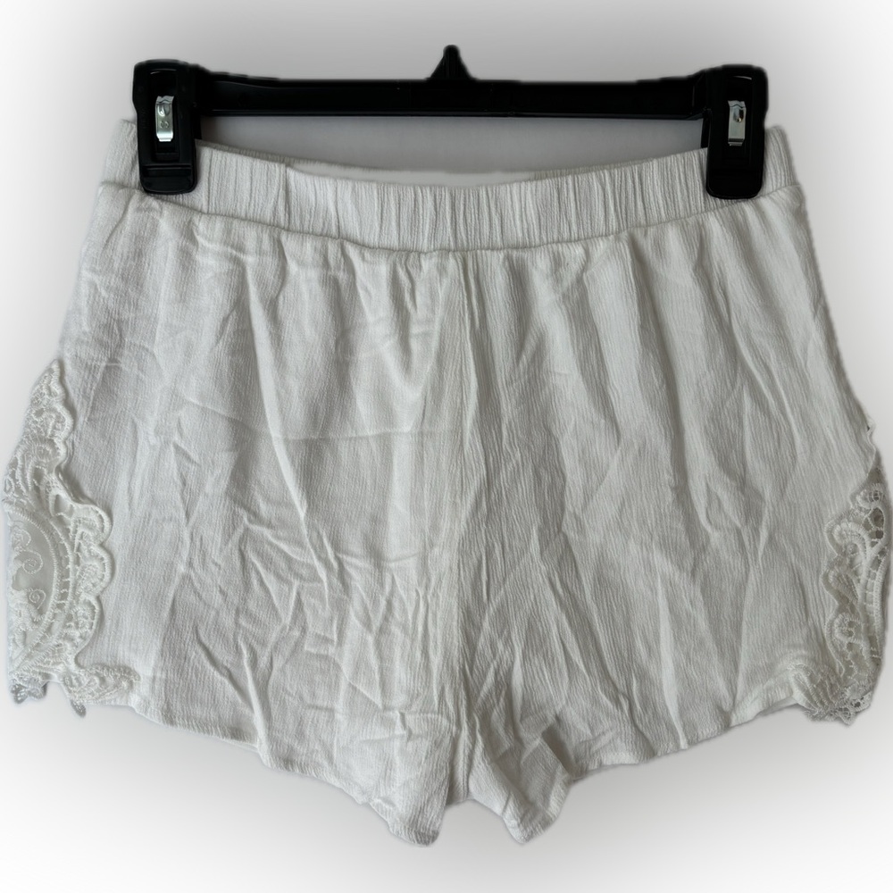 Charlotte Russe White Lace Pajama Shorts